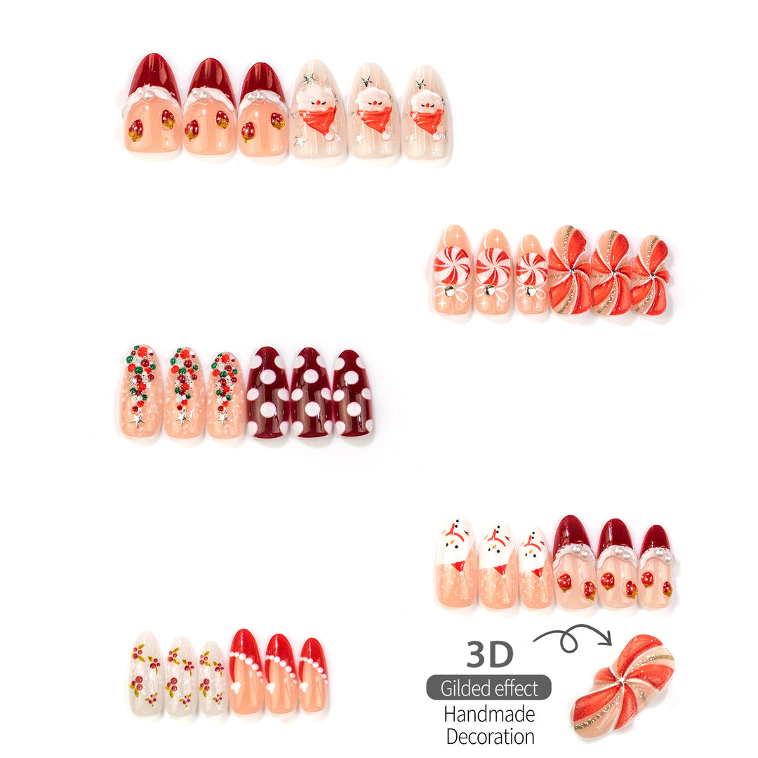 Festive Holiday Nail Art Set