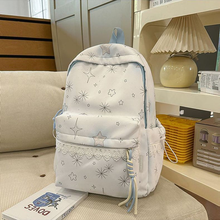 Backpack with Dreamy Star Design and Practical Features Stornfield