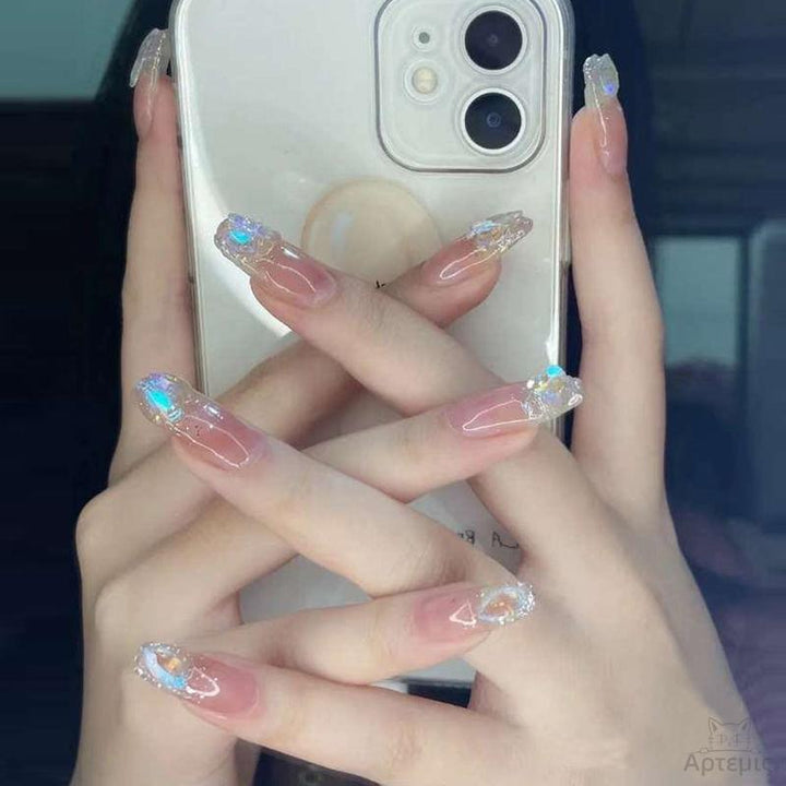 Glamorous Heart Nail Tips Stornfield