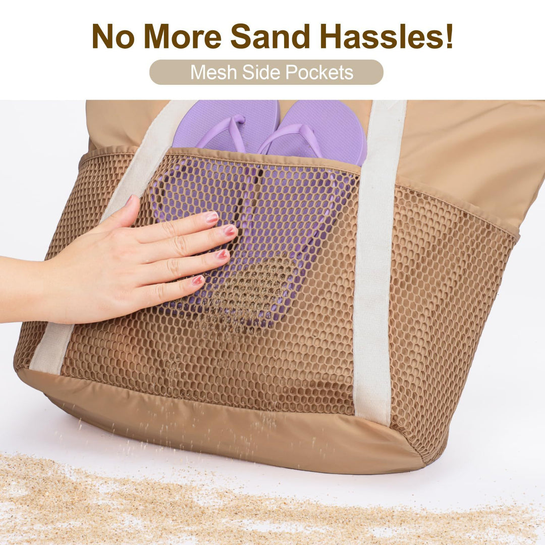Multifunctional shopping bag with mesh fabric Stornfield