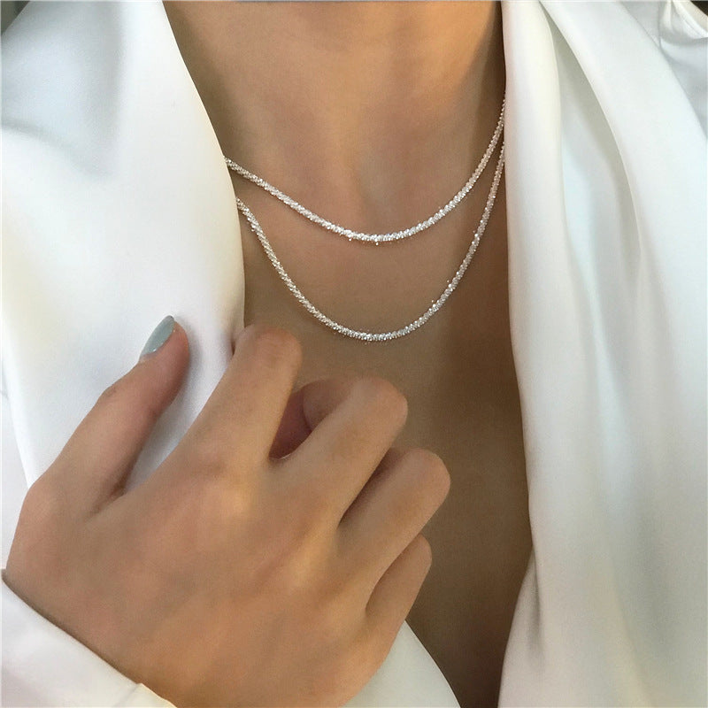 Dainty Textured Chain Necklace Stornfield