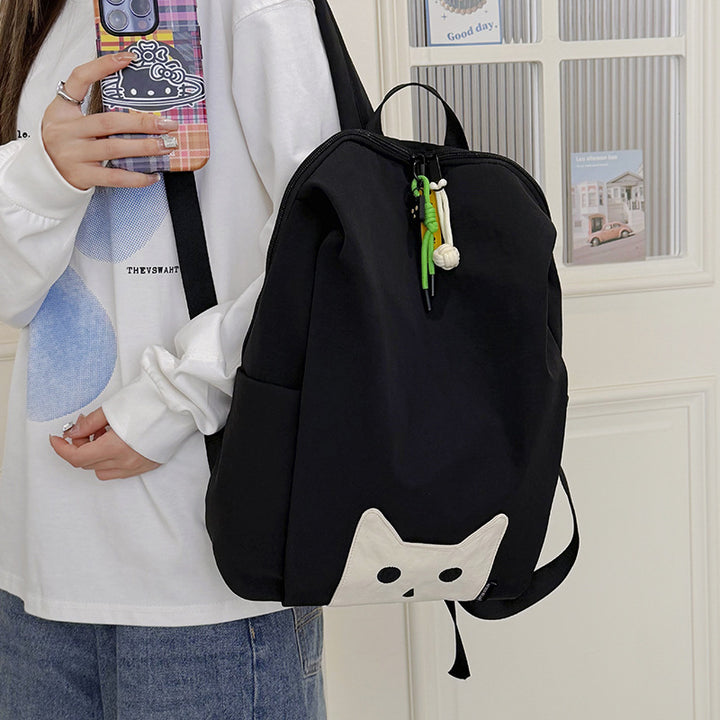 Playful Cat-Themed Casual Backpack Stornfield