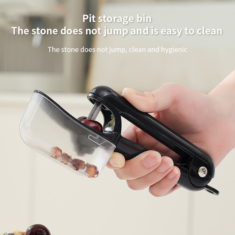 Cherry and Olive Pitter with Removable Collection Hopper