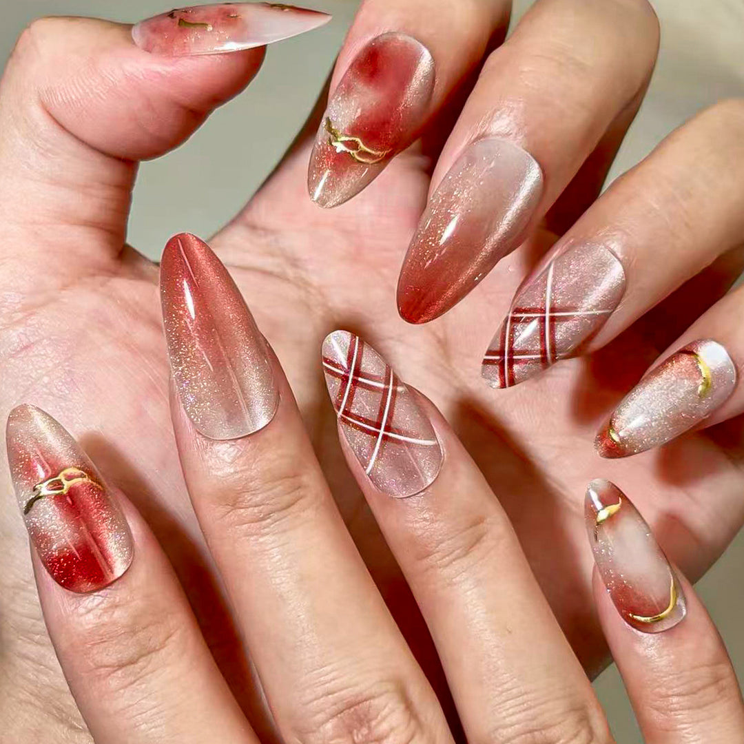 Premium Designer Press-On Nail Set Stornfield
