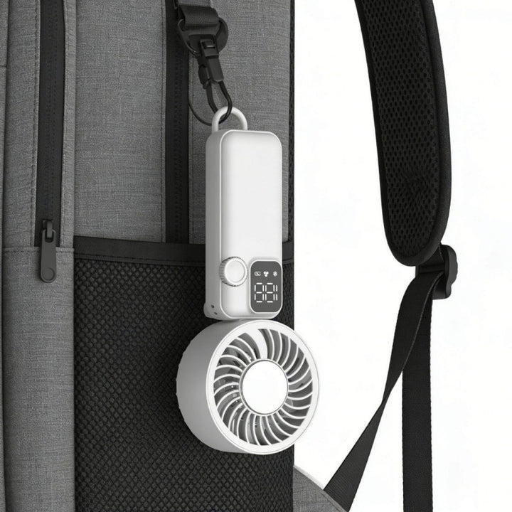 Ladies portable mini air circulator with temperature display Stornfield