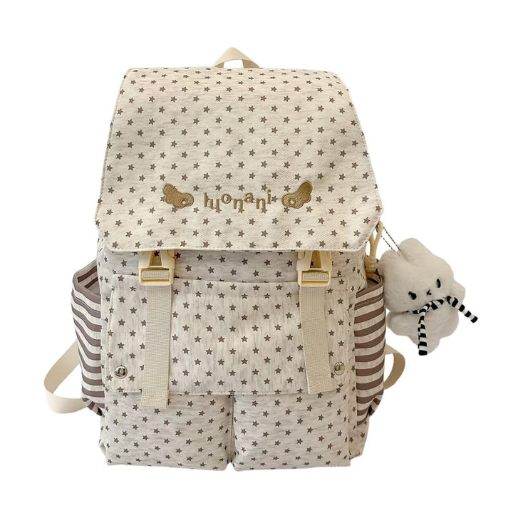 Star-Patterned Multi-Pocket Backpack Stornfield