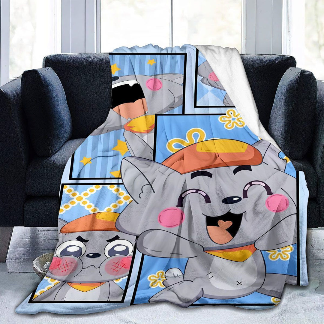 Cartoon Character Fleece Blanket