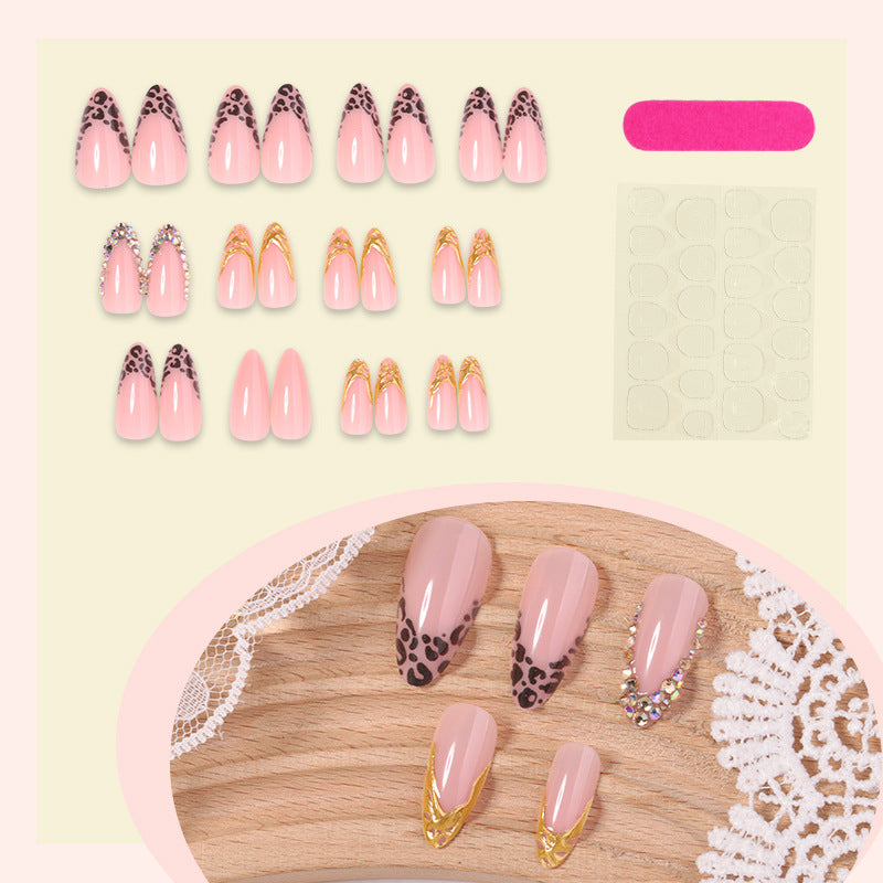 Artistic Leopard Print Press-On Nail Set Stornfield