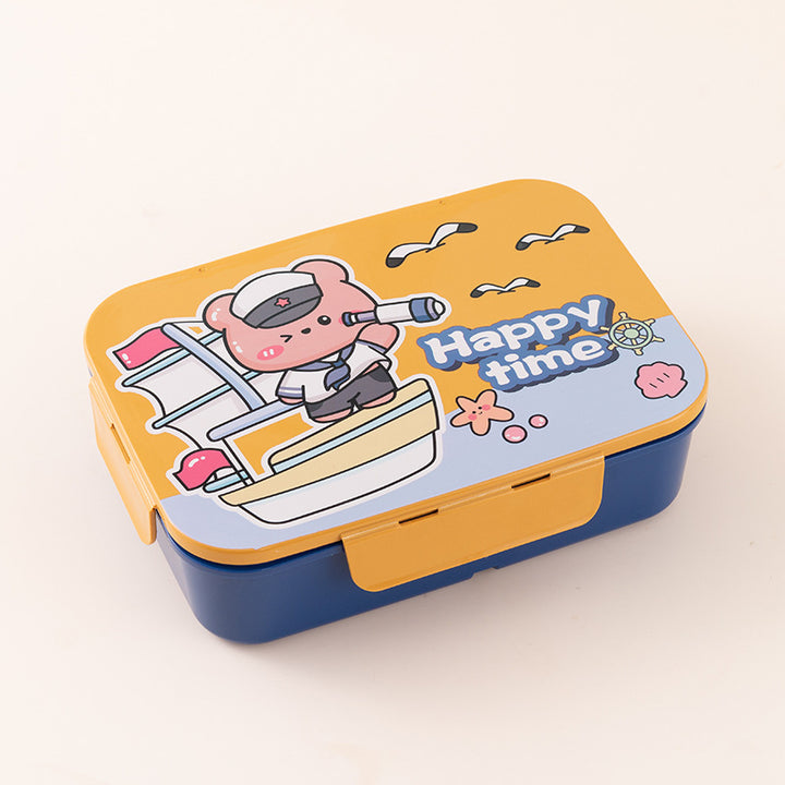 Fun-Themed Portable Lunch Box Set