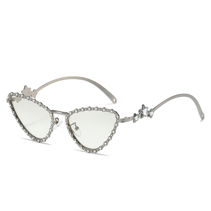 Glamorous Cat-Eye Sunglasses with Crystal Accents Stornfield