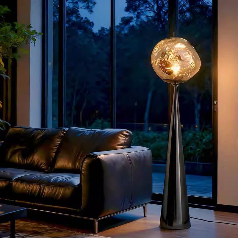 Artistic Floor Lamp with Unique Geometric Design
