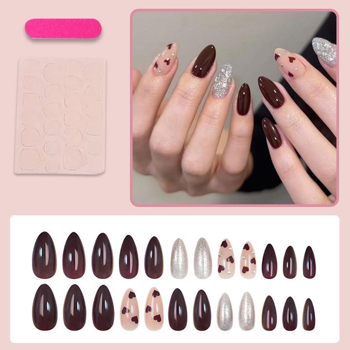 Acrylic nail set with glamorous accents Stornfield