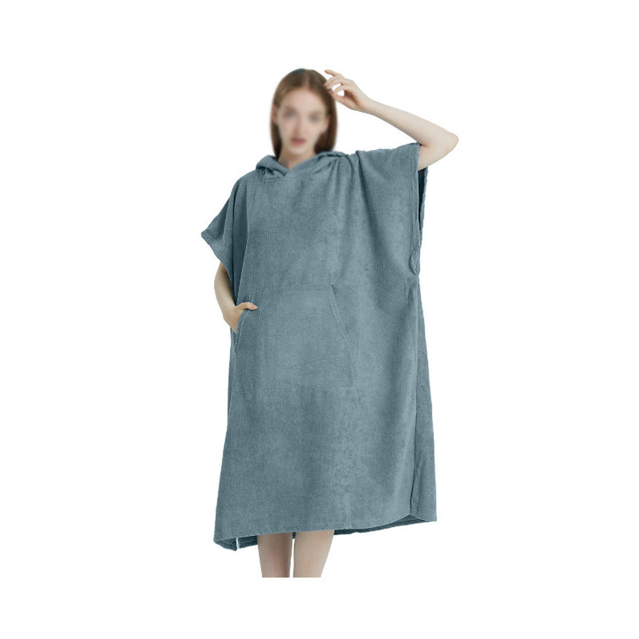 Women's Hooded Poncho made of soft Microfiber Fabric Stornfield