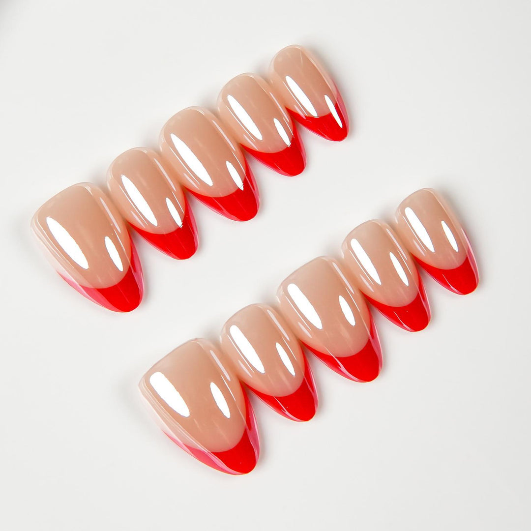 Stylish French Tip Press-On Nails