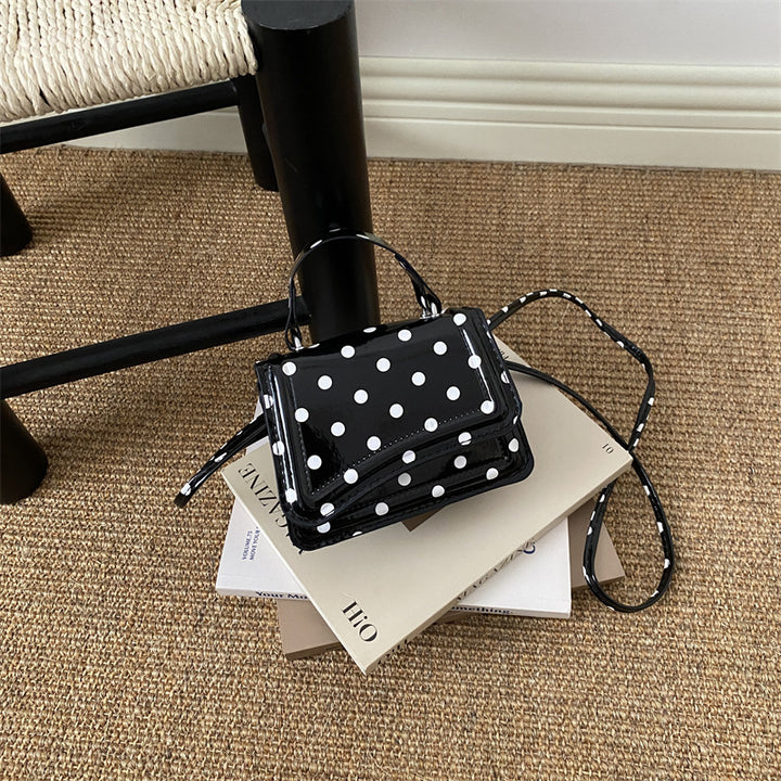 Polka Dot Patterned Mini Crossbody Bag