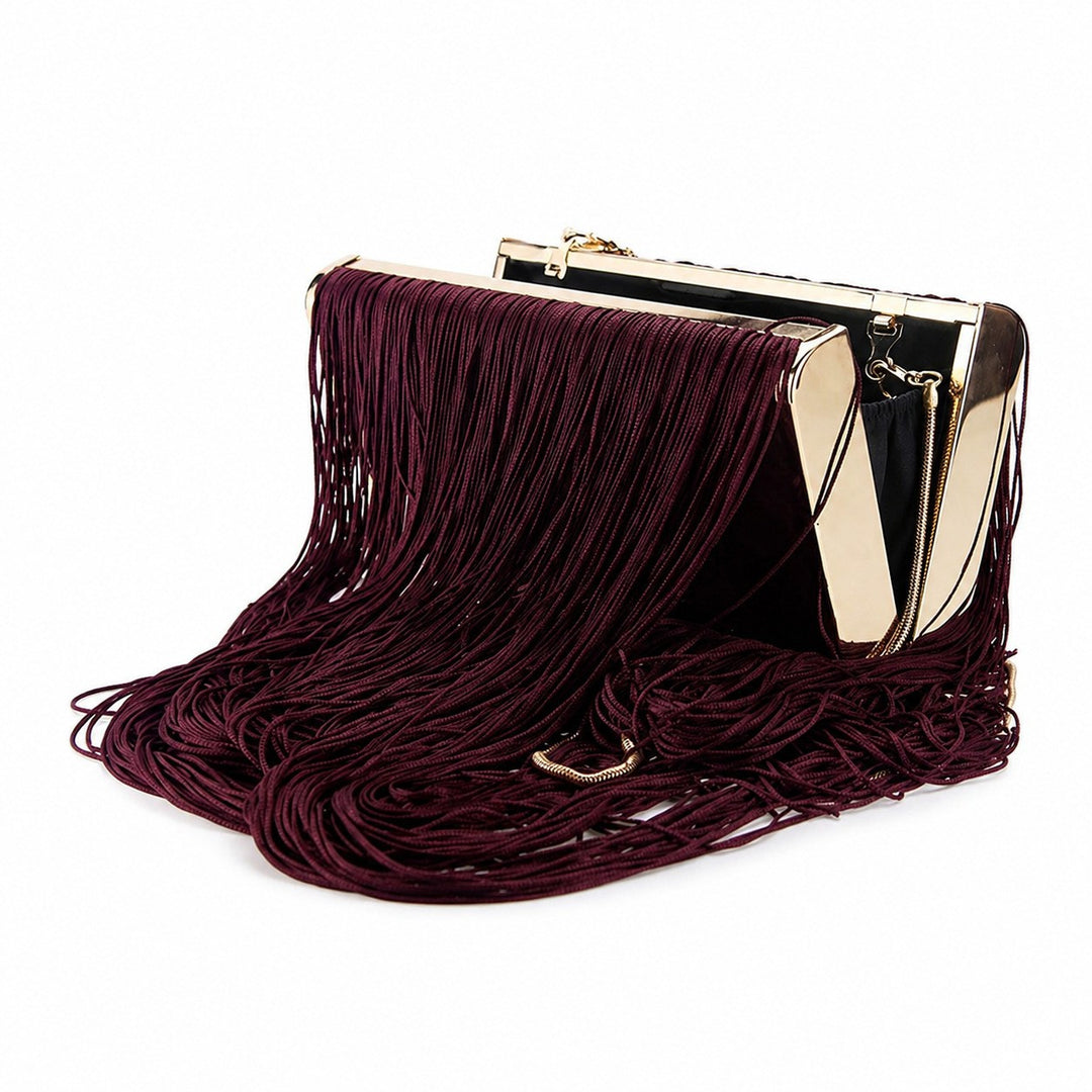 Elegant Fringed Evening Clutch