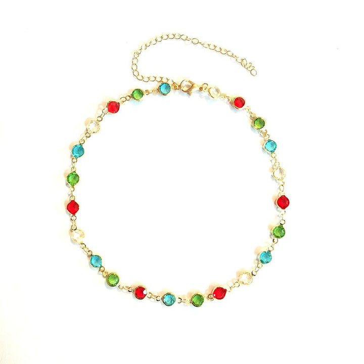 Colorful Gemstone Chain Necklace Stornfield