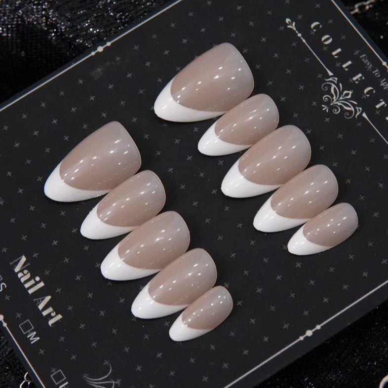 Elegant French Tip Press-On Nails