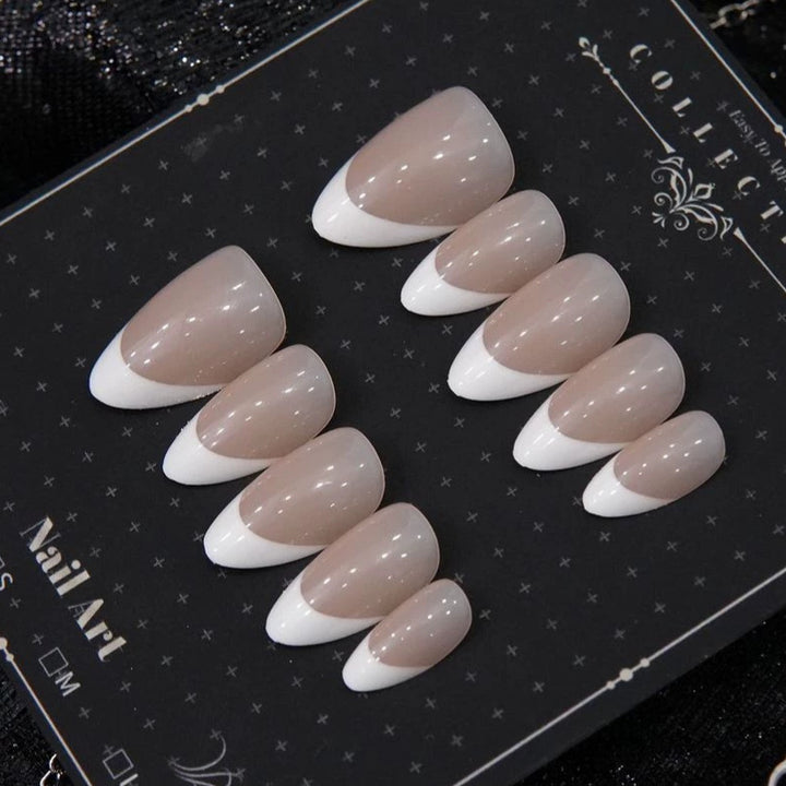 Elegant French Tip Press-On Nails