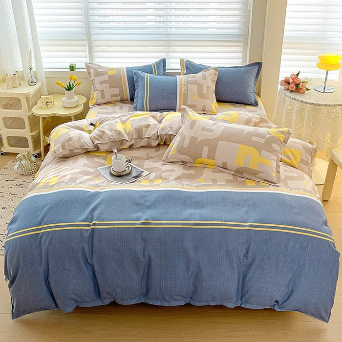 Floral Patterned Reversible Duvet Cover Set