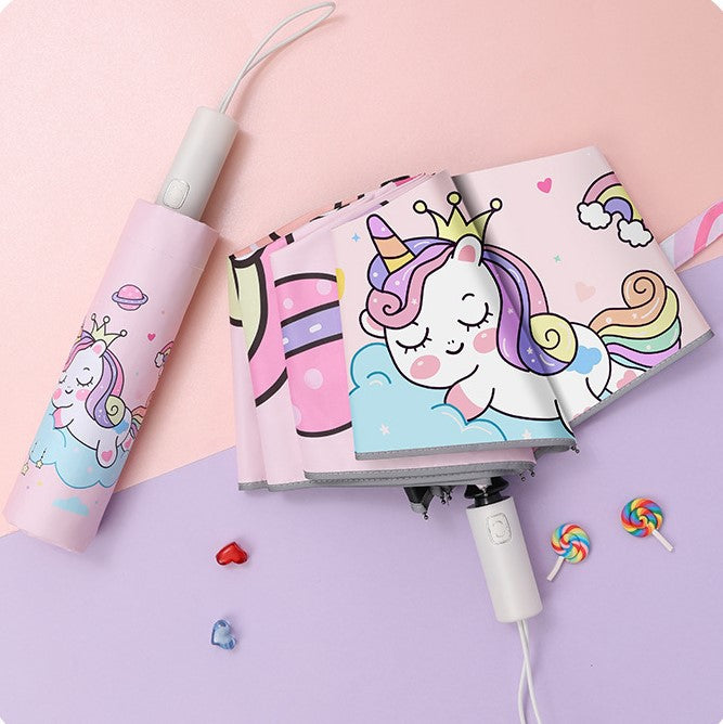 Ladies Folding Umbrella with Animal Motifs Stornfield