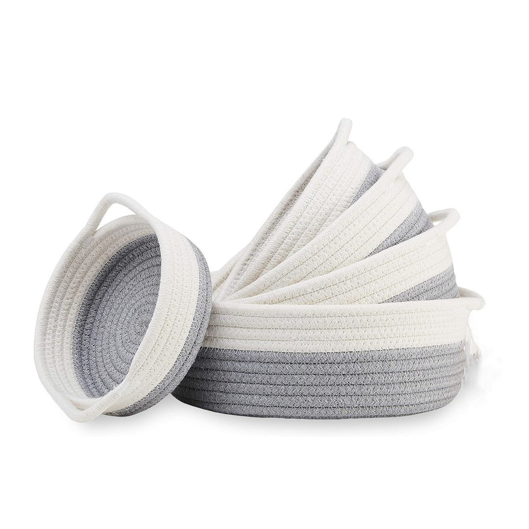 Women High-Quality Storage Basket Set made of Natural Cotton Material Stornfield