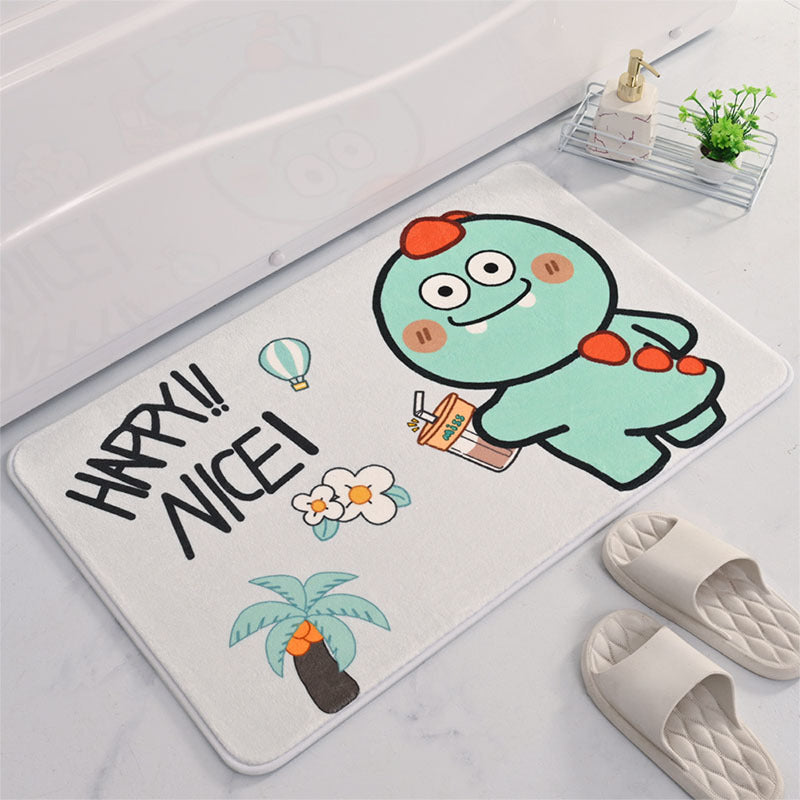 Cartoon-Themed Bath Mat