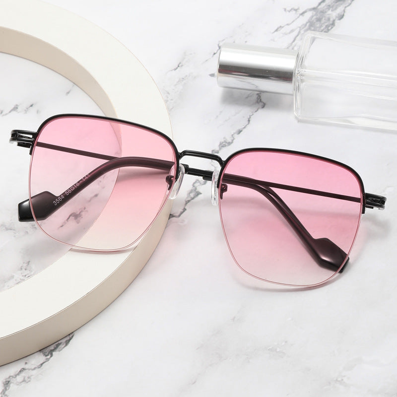 Women Designer Glasses with Square Frame and Glossy Metal Structure Stornfield