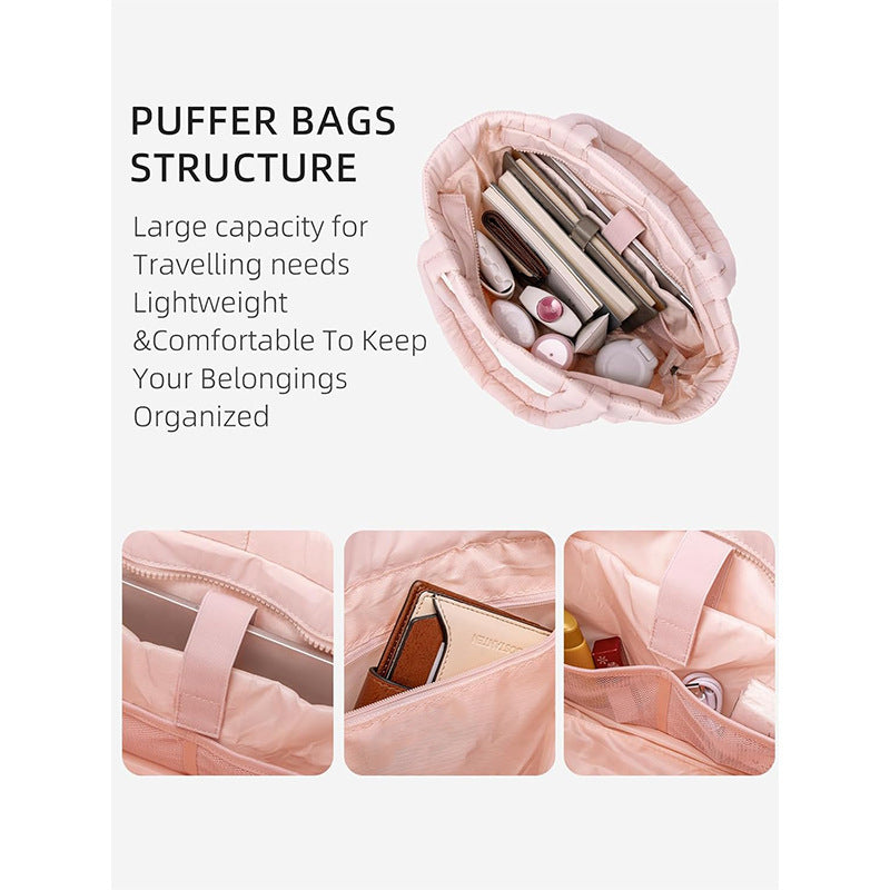Padded tote bag with innovative quilting Stornfield