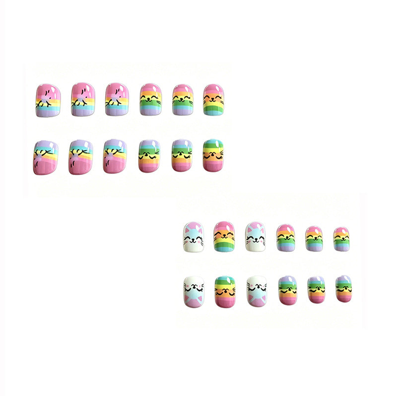 Cute Cat-Themed Nail Art Enhancements Stornfield
