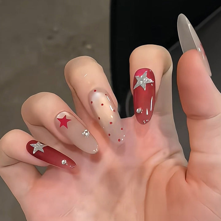 Decorative Glittery Press-On Nail Tips Stornfield