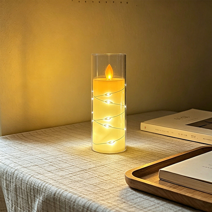 LED Scented Candle with Flame Effect Stornfield