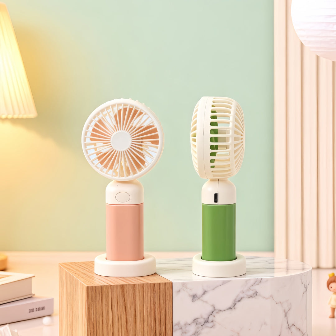 Ladies Portable Hand Fan with USB Charging Function and Ergonomic Design Stornfield