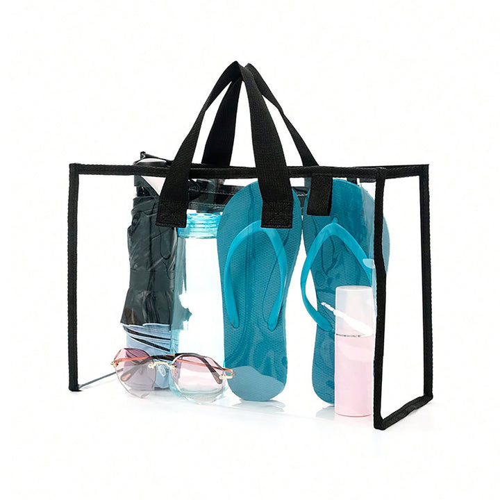 Transparent Beach Bag with Multiple Inner Compartments Stornfield