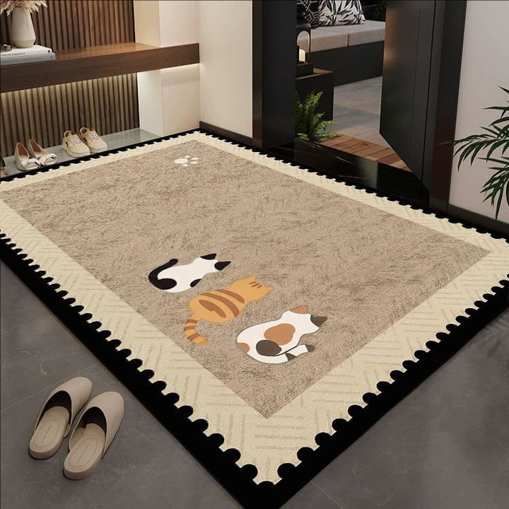Cat-Themed Decorative Area Mat