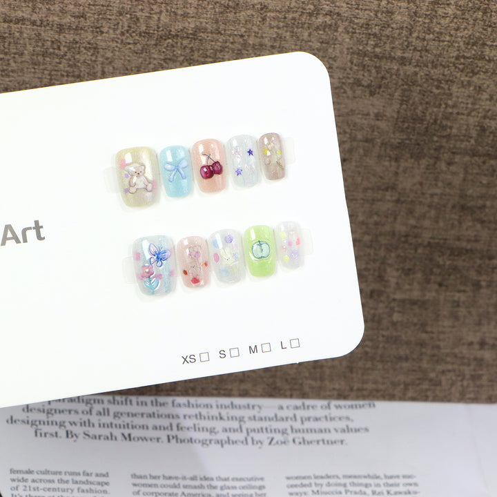 Creative Character-Themed Press-On Nail Art Set Stornfield