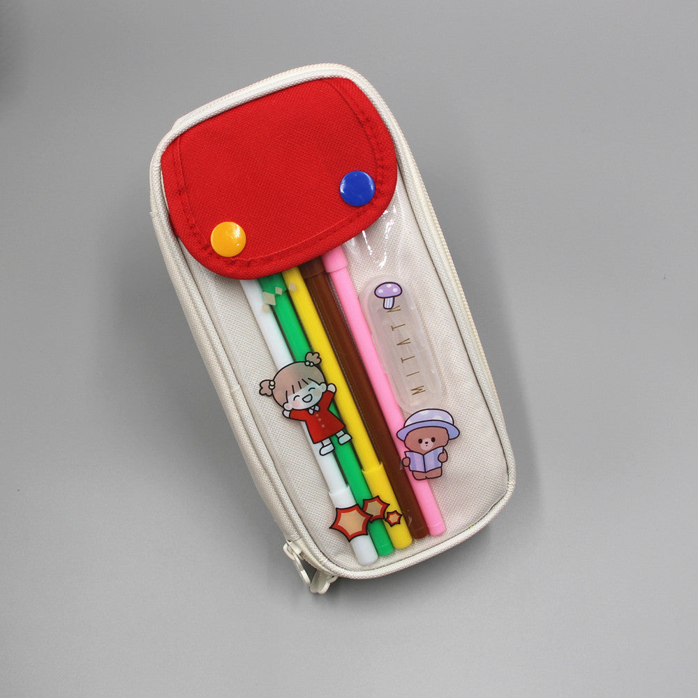 Cute Cartoon-Themed Zippered Pencil Case Stornfield