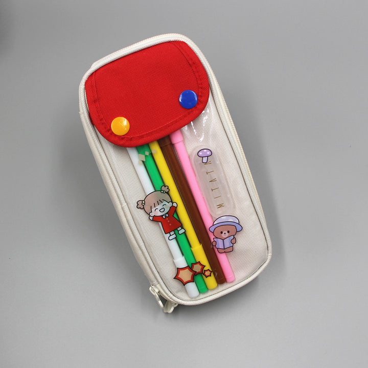Cute Cartoon-Themed Zippered Pencil Case Stornfield