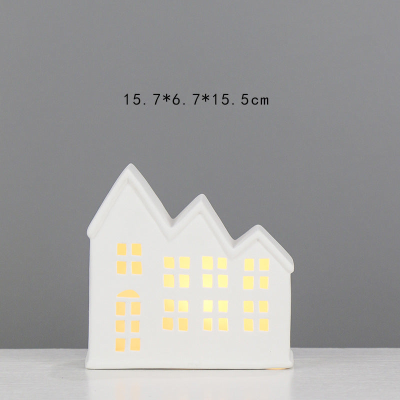 Decorative Ceramic House Lantern Stornfeild