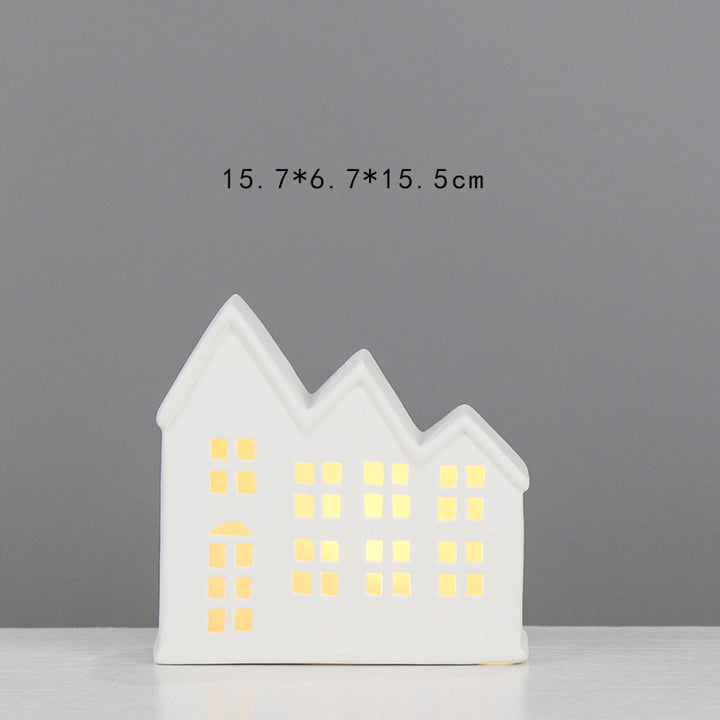 Decorative Ceramic House Lantern Stornfeild