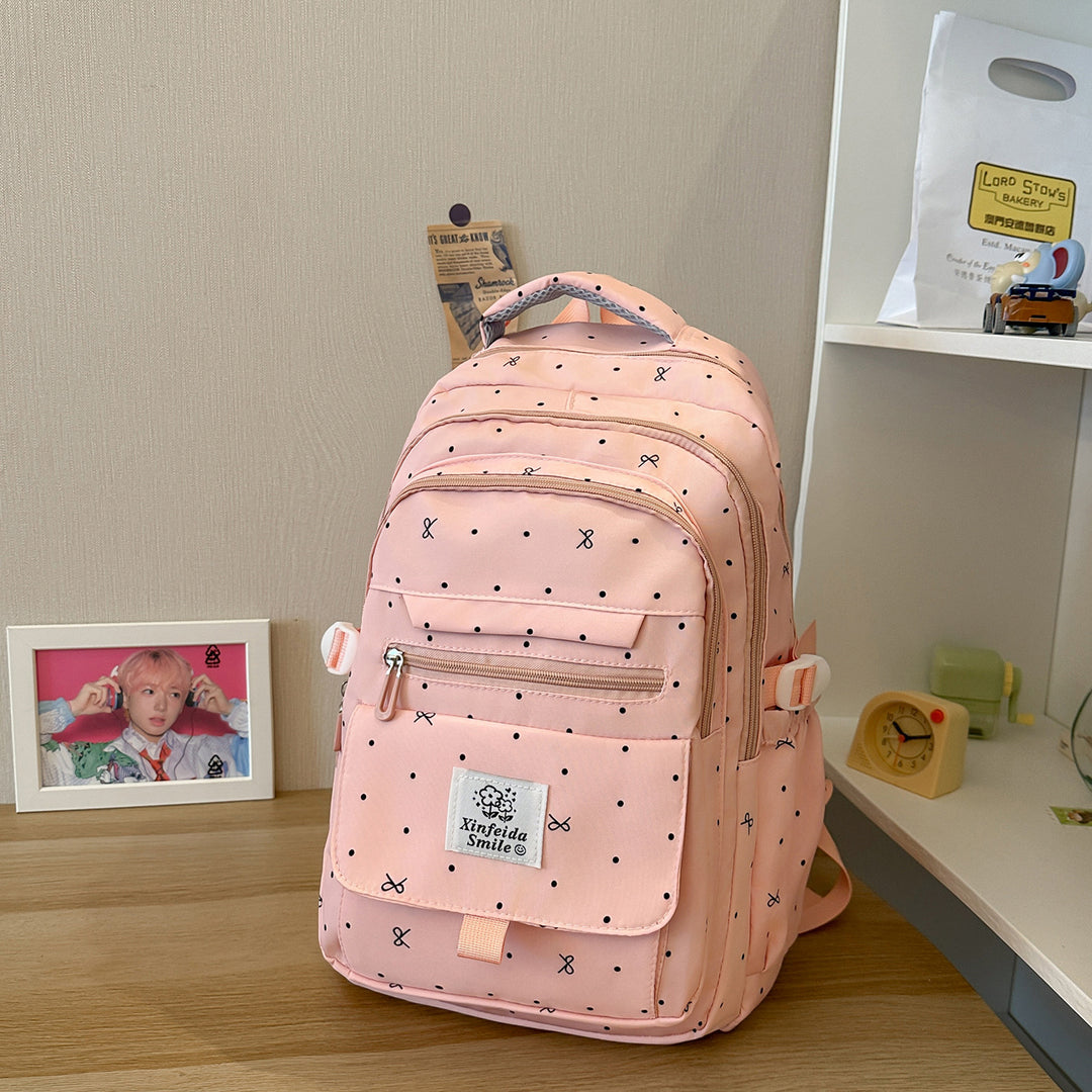 Multi-Pocket Patterned Backpack Stornfield
