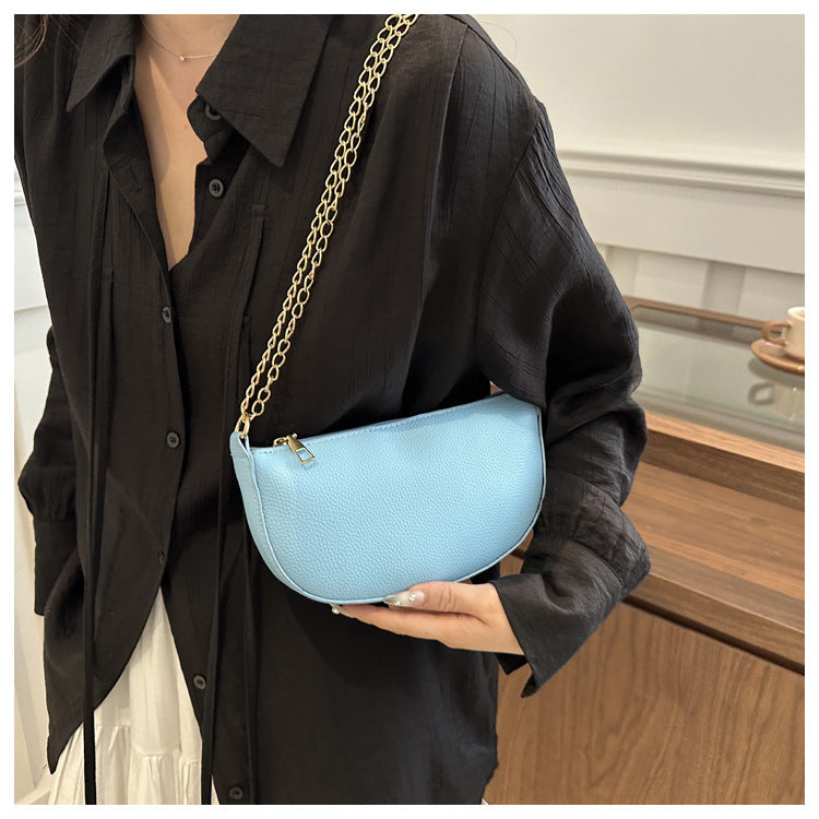 Minimalist Half-Moon Crossbody Bag Stornfield
