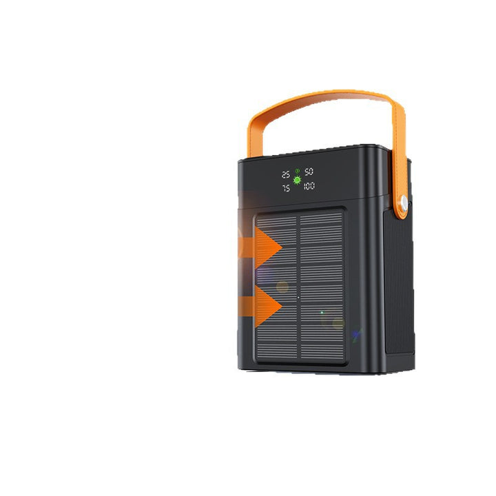 Portable solar power bank with multifunctional charging port and intuitive LED display Stornfield