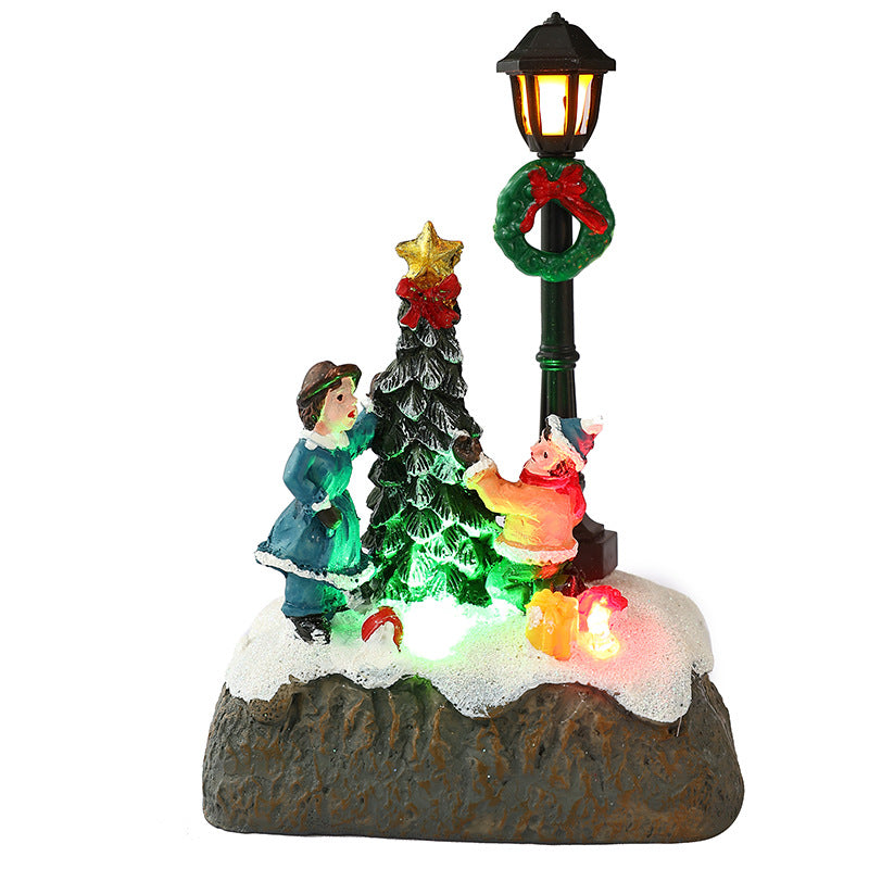 Nostalgic Christmas village scene Stornfield