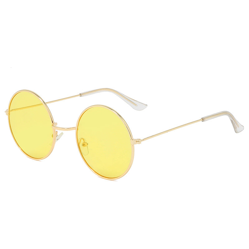 Contemporary Round Frame Sunglasses