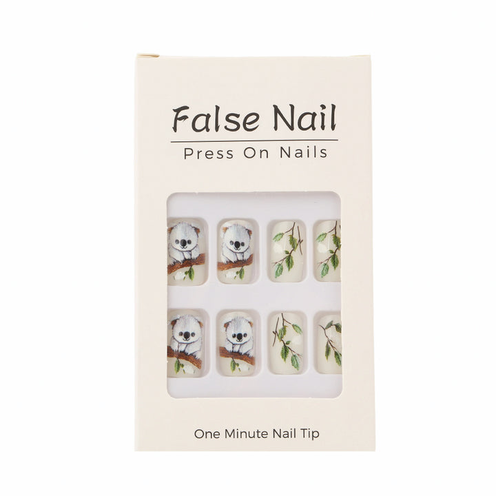 Creative panda design artificial nails Stornfield