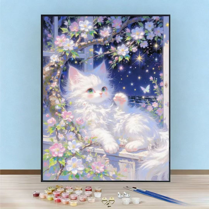 DIY Cat-Themed Paint by Numbers Art Kit Stornfield