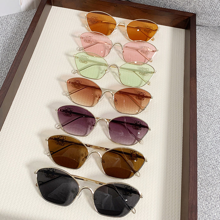Women's fashionable Cat-Eye sunglasses with delicate metal frame Stornfield
