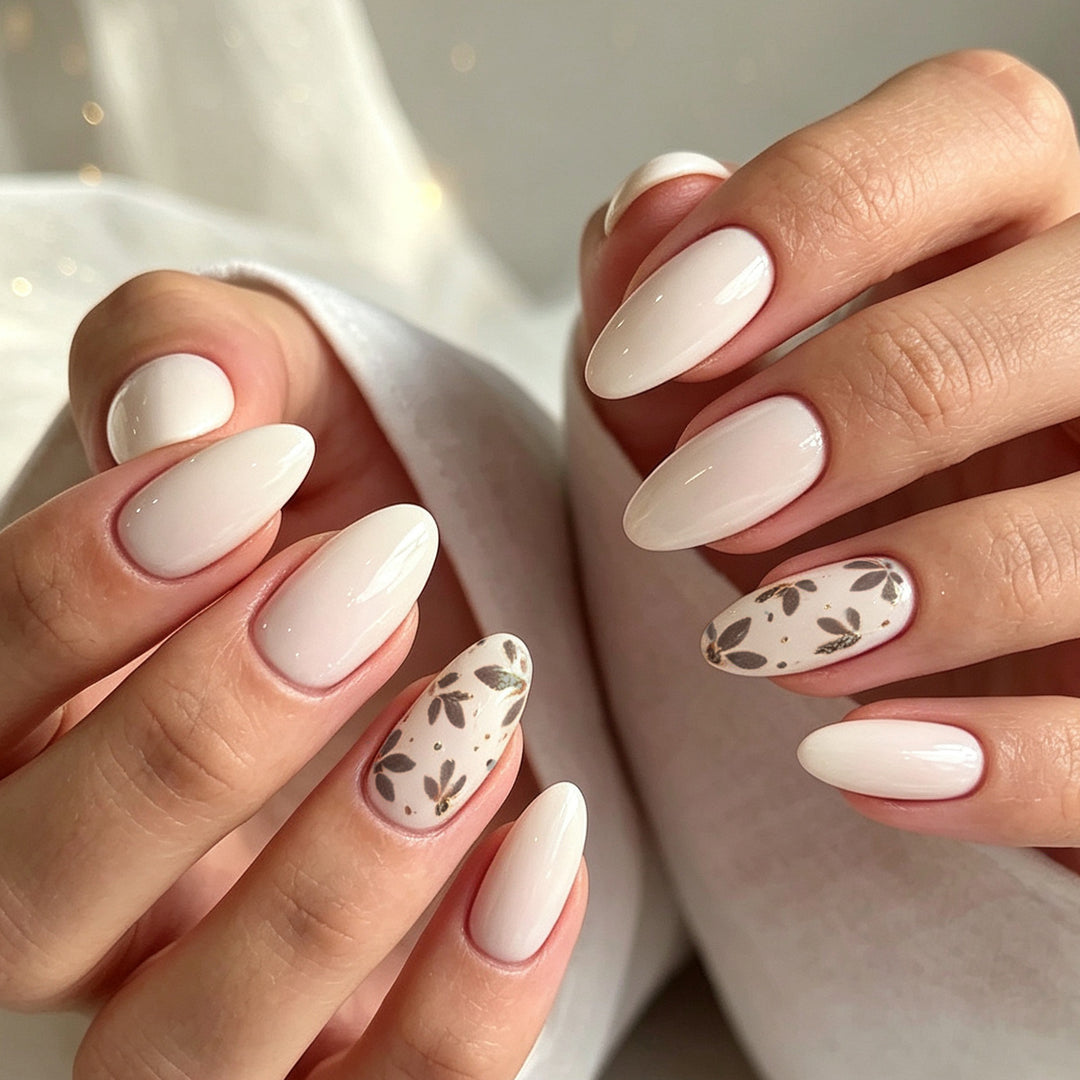 Artistic Almond-Shaped Nail Art Enhancements Stornfield