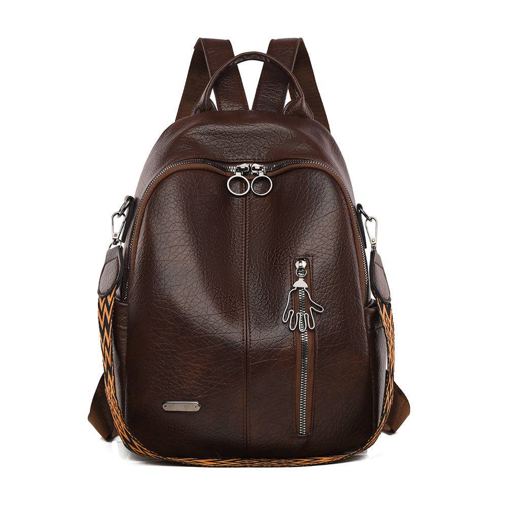 Casual Leather Backpack Stornfield
